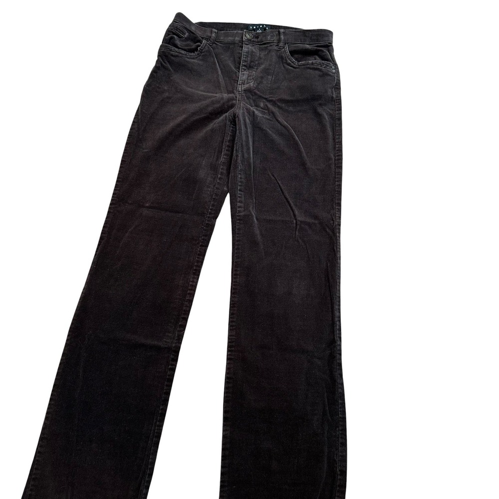 Tribal Corduroy Pants Womens Size 2 Brown Java Wide Leg Casual Career